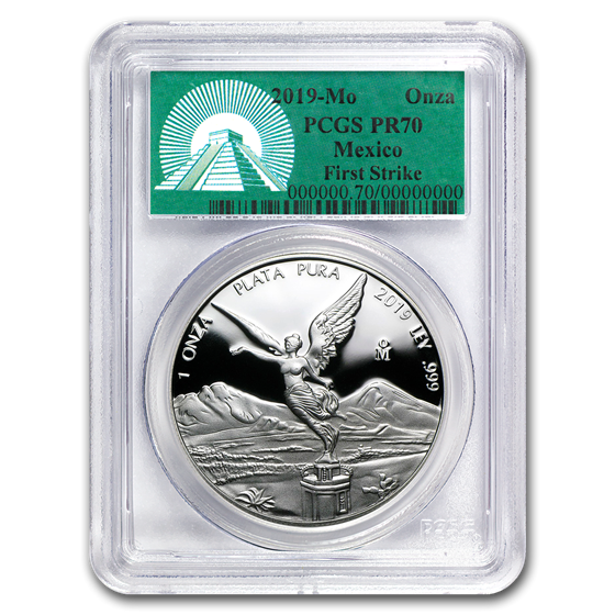 2019 Mexico 1 oz Silver Libertad Proof PR-70 PCGS (FS) 2019 Mexico 1 oz Silver Libertad Proof PR-70 PCGS (FS)
